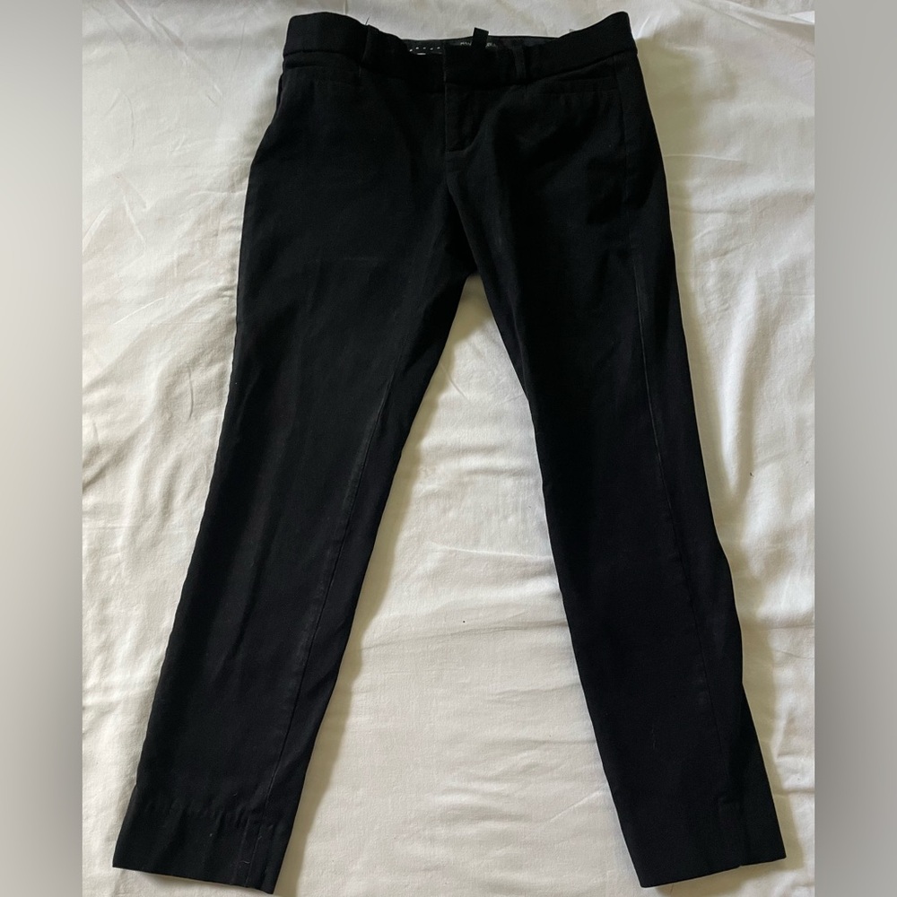 Banana Republic Sloan Classic Black crop Trousers 00